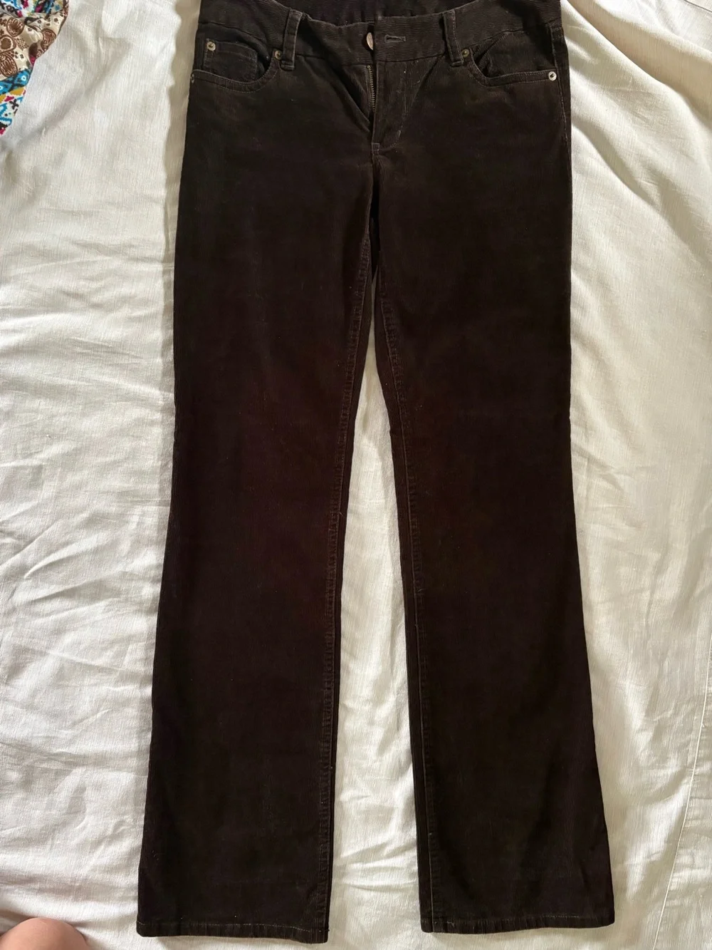 J. Crew Dark Brown Corduroy Wide-Leg Jeans